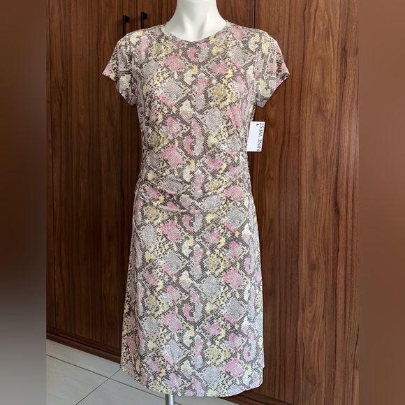 NWT. Nine West Multi Snake Print Spring Dresses Size Medium - Picture 5 of 13